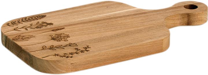 Image du produit Zeller Present Servier- und Schneidbrett Wildflowers Akazie 30x17 cm