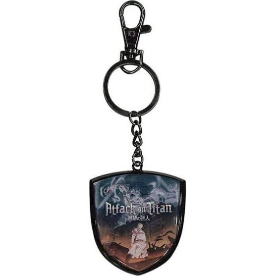 SD Toys, Unisex, Portachiavi, Attack on Titan Metall-Schlüsselanhänger Colossal 7 cm, Grigio