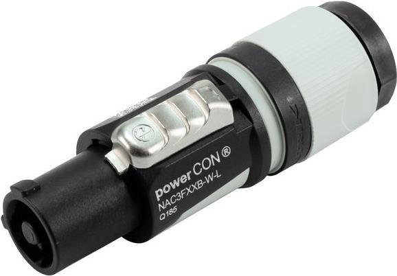 Actual product image Neutrik NAC3FXXB-W-L - powerCON white PowerOut Large