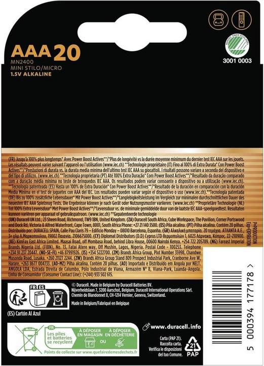 Produktbild Duracell Plus (20 Stk., AAA)