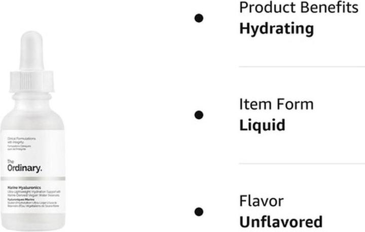 Immagine prodotto The Ordinary Ialuronici marini (30 ml, Tonico per il viso)