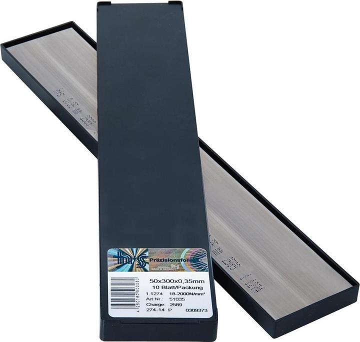 Produktbild H+S Metallfolien Plattenware rostfrei 50x300x0,70 mm (10 Stück)