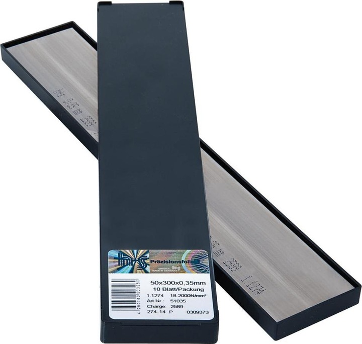H+S Metallfolien Plattenware rostfrei 50x300x0,70 mm (10 Stück)