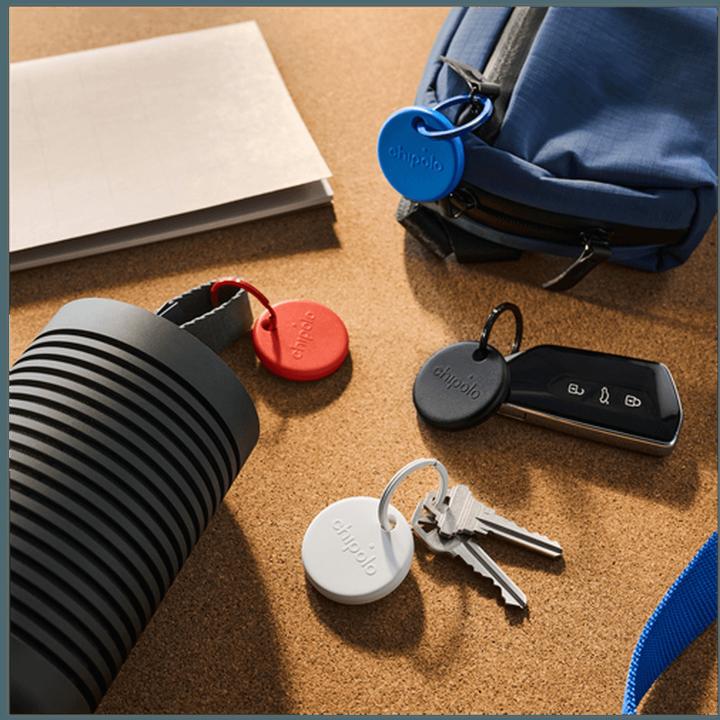 Produktbild Chipolo POP Schwarz/Weiss/Rot/Blau - 8-Pack