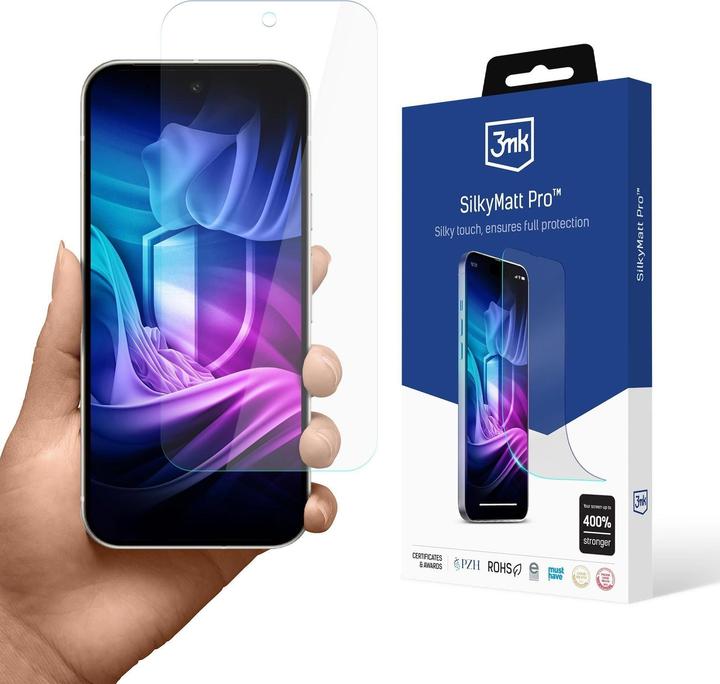 Produktbild 3MK Silky Matt Pro Matte Folie für Google Pixel 10 / 10 Pro (1 Stk., Google Pixel 10, Google Pixel 10 Pro)