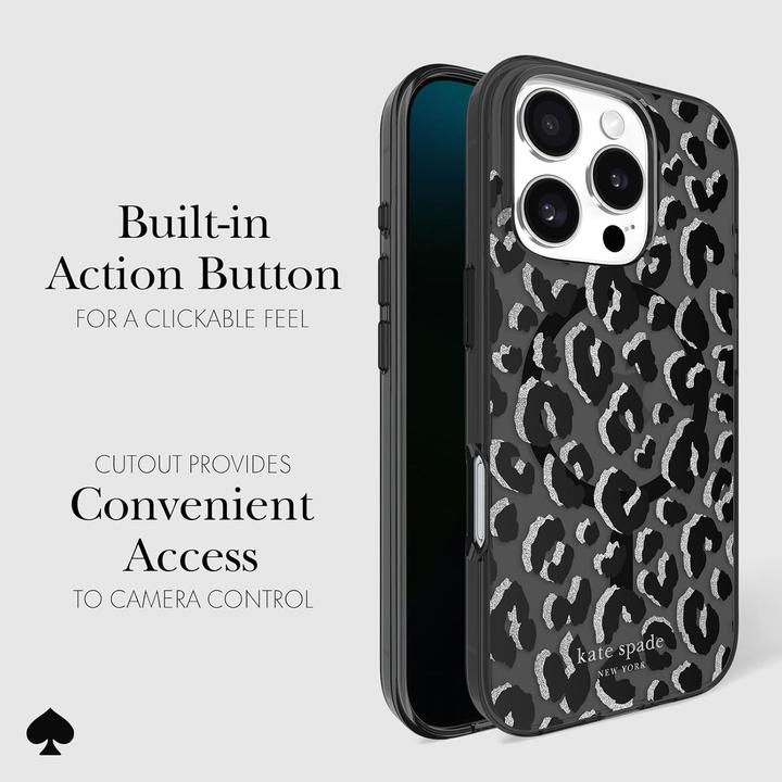 Image du produit Kate Spade Protective MagSafe - Étui pour iPhone 16 Pro (City Leopard) (Apple iPhone 16 Pro)