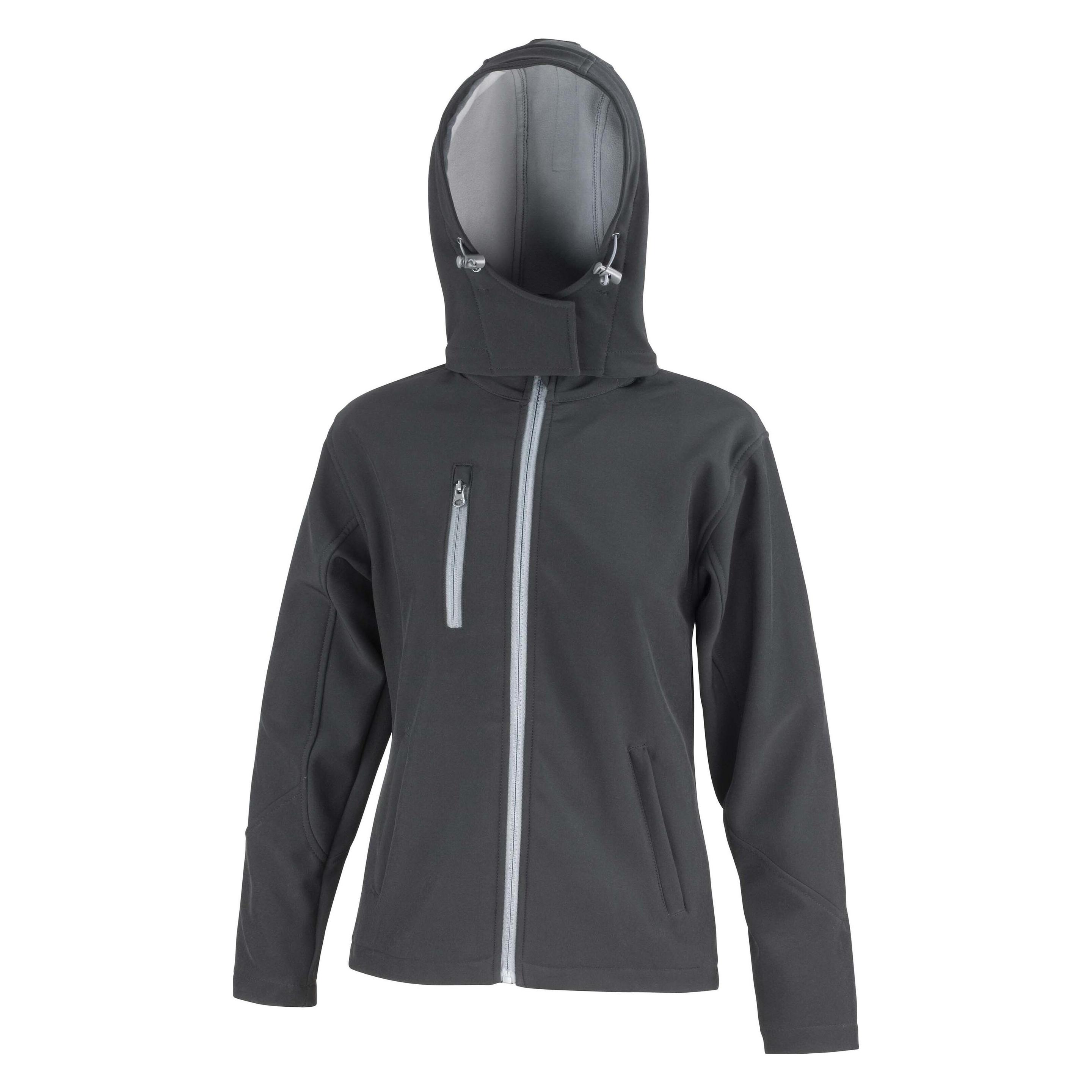 Regatta, Damen, Outdoorjacken, Softshell Capuche Femme Tx Performance (Xl), Mehrfarbig, Grau, Schwarz, Xl