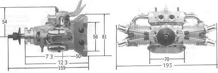 Image du produit Saito fa-182td moteur boxer 2 cylindres 4t