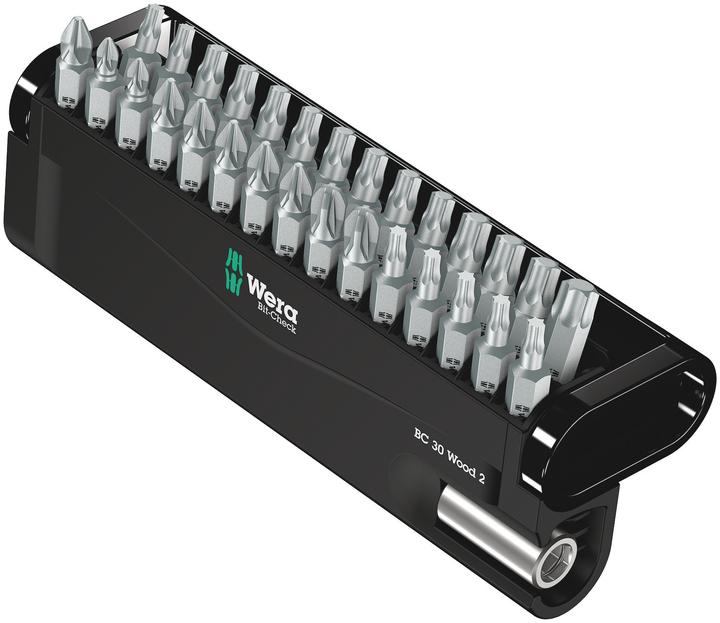Produktbild Wera Bit-Check 30 Wood 2 (Kreuz Phillips PH M2, Kreuz Pozidriv PZ M1, Kreuz Pozidriv PZ M2, Kreuz Pozidriv PZ M3)