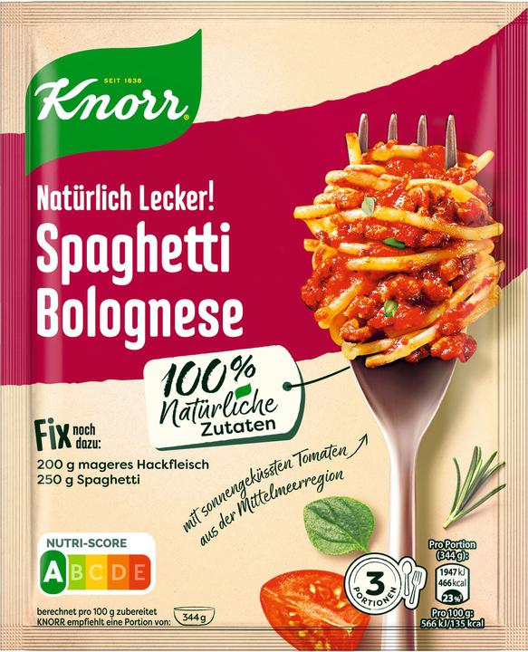 Produktbild Knorr Natürlich Lecker! Spaghetti Bolognese