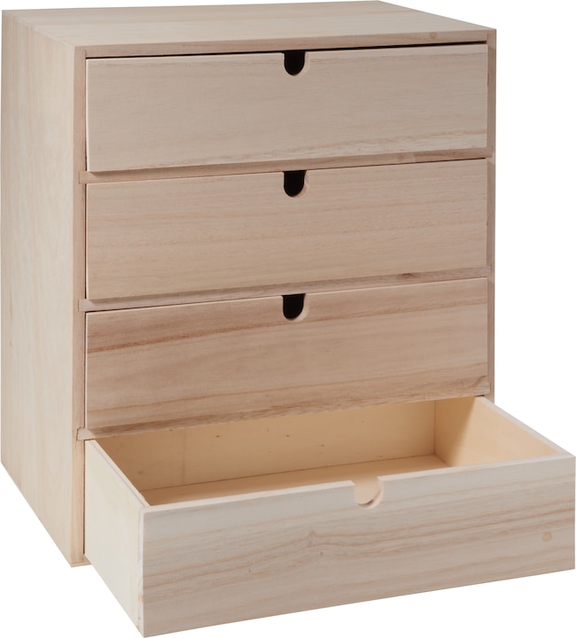 Immagine prodotto VBS Cassettiera, legno grezzo, H 33,5 cm (30 x 20 x 34 cm)