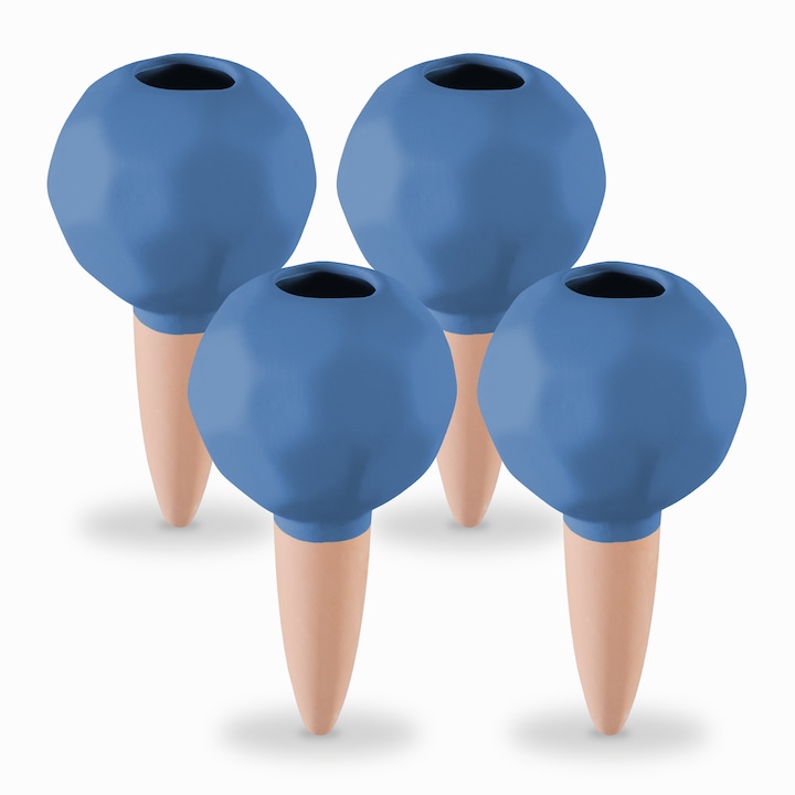 Bleu, En terre cuite
