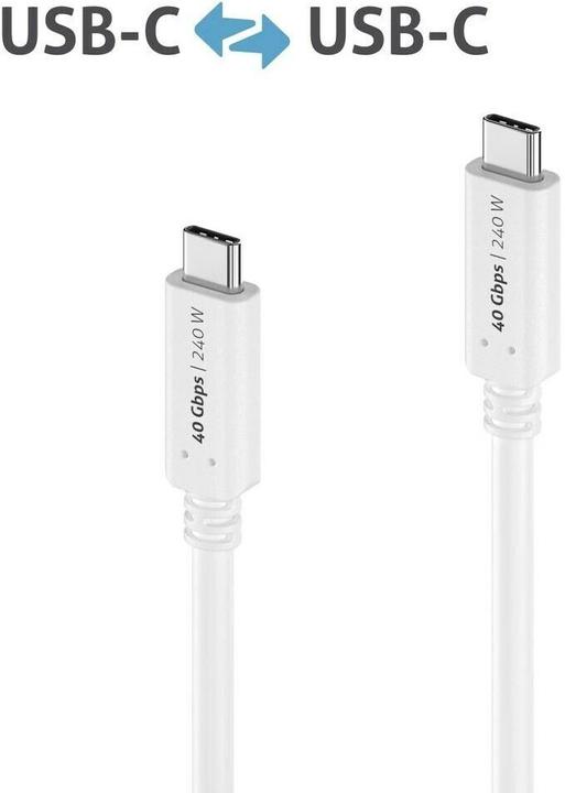 Immagine prodotto Purelink Cavo USB4 40Gbps, 240W USB C - USB C (0.50 m, USB 4.0)