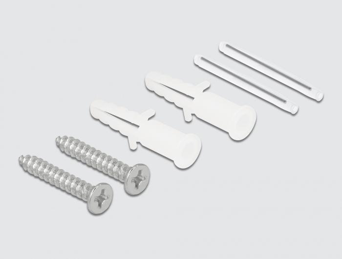 Actual product image Delock Wall mount fiber optic junction box for 1 x SC Simplex or LC Duplex white (Splice box)