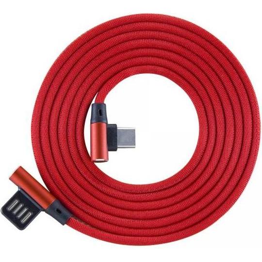 Sbox USB->Type-C 90 m/m 1.5m Type-C-90R strawberry red (1.50 m, USB 2.0), USB Kabel