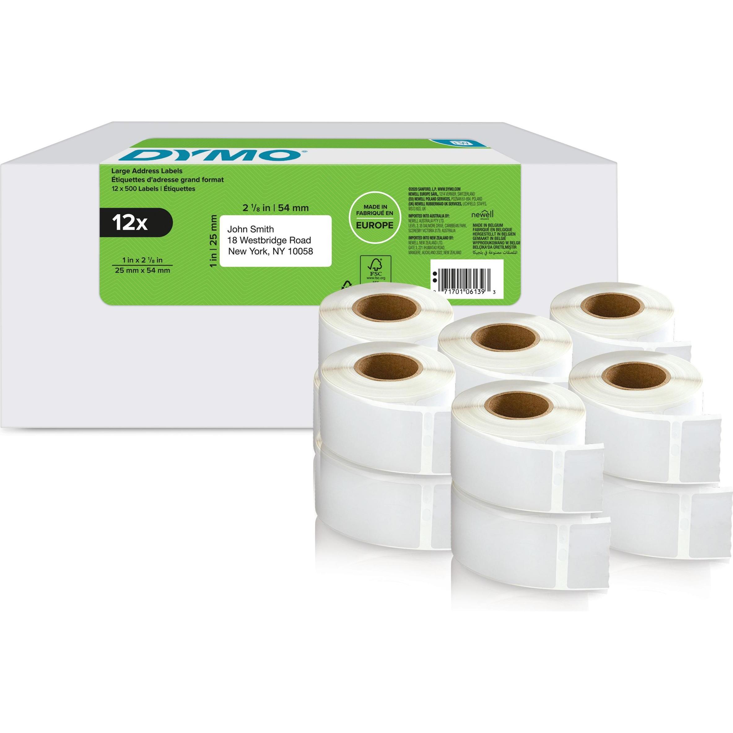 Dymo, Etiketten, LW-Rücksendeetiketten Grosspack. 2Rl 500St/Rol