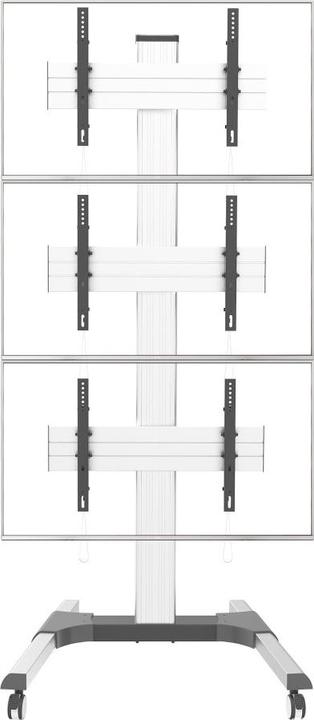 Immagine prodotto Techly Carrello porta TV EFB per 3x TV LCD/LED da 81,28 cm 32 pollici - 139,7 cm 55 pollici per un (150 kg, 32" - 55")