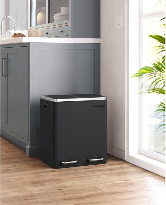 Produktbild Songmics Abfalleimer 30 l, Schwarz (30 l)