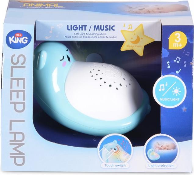 Image du produit Moni jouet musical veilleuse animaux
