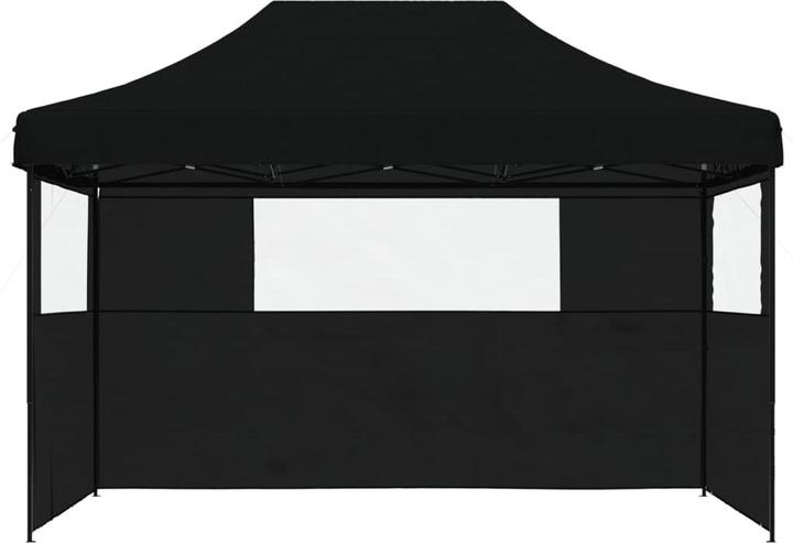 Immagine prodotto VidaXL Tenda da festa pieghevole gazebo da giardino padiglione pop-up 3 pannelli laterali nero (279 cm, 410 cm)