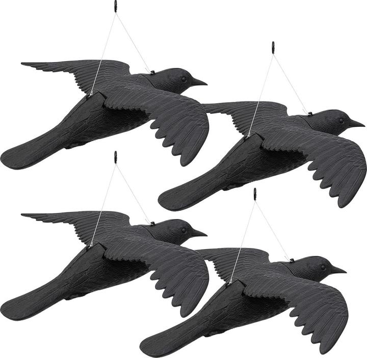 Image du produit Gardigo Set de 4 répulsifs pour oiseaux Faucon, envergure des ailes 59 cm