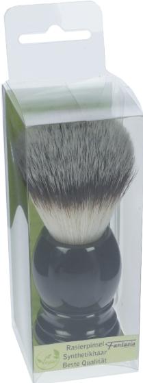 Produktbild Rasierpinsel, Synthetik-Haar, Griff Kunststoff schwarz Ring Ø 21,5 mm (Rasierpinsel)