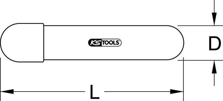 Produktbild KS Tools Tülle mit Schutzisolierung und Klemmkappe, 20mm (0.10 m)