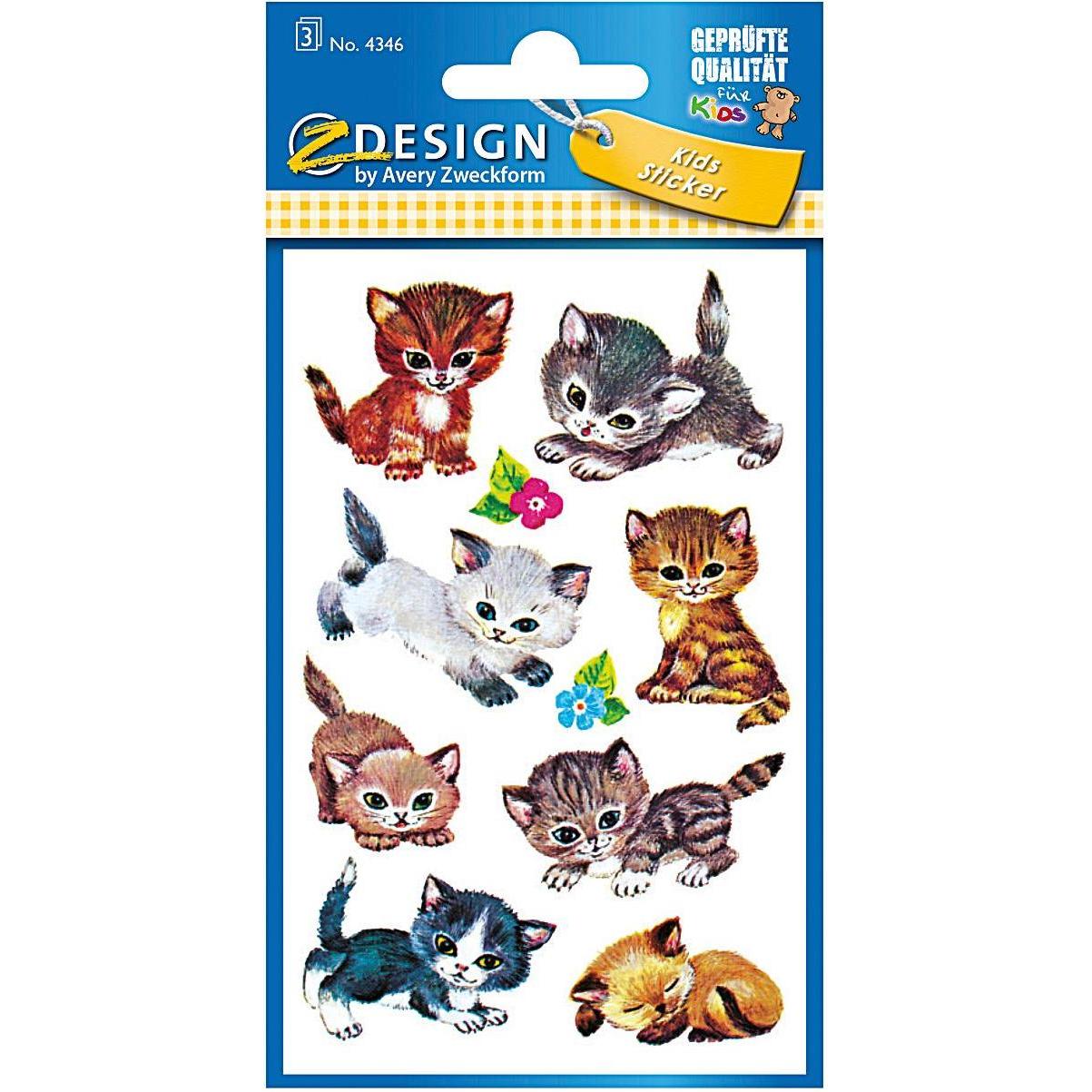 10x Z-Design, Sticker, Katzen