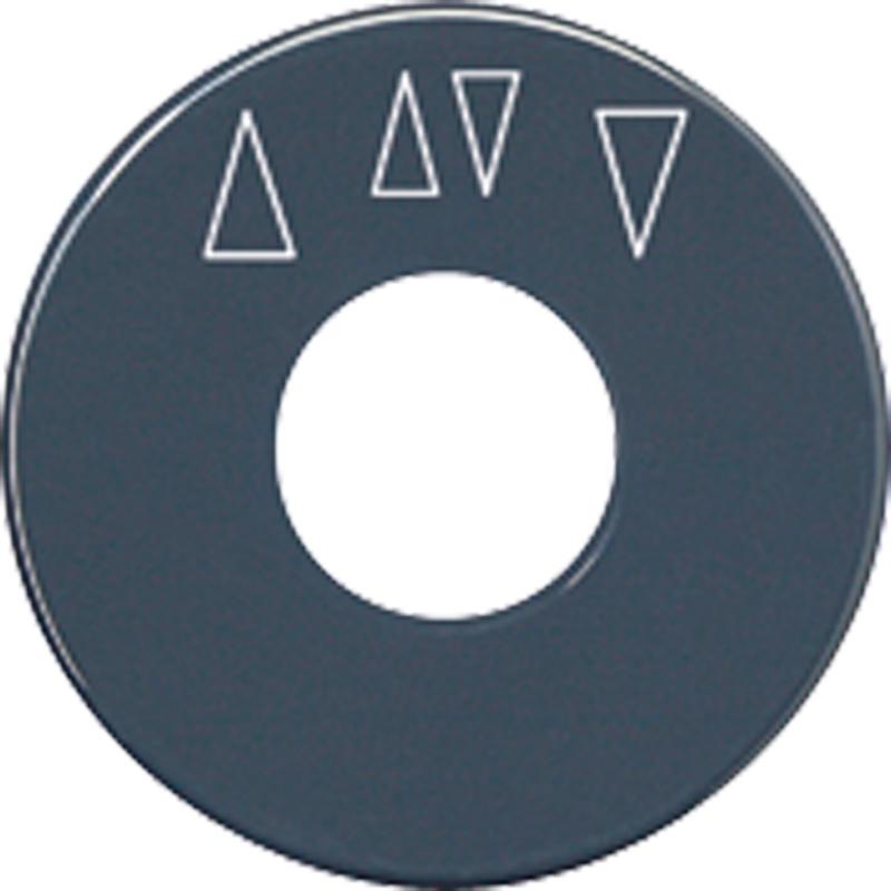 Thumbnail - JUNG Drehknopf Jalousie sw glz Pfeile SKS1234.10, Taster + Schalter, Grau
