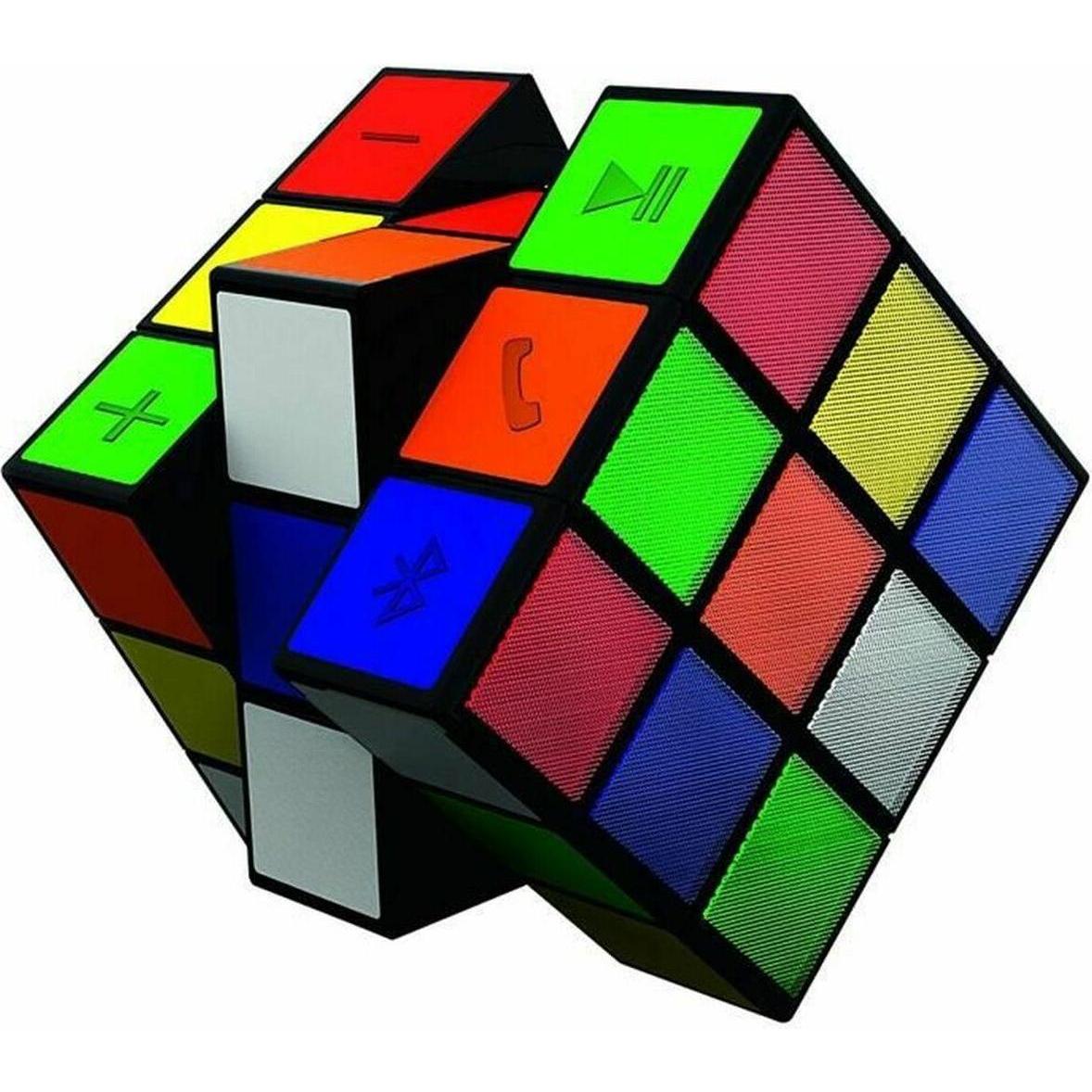 Bigben Cubo di Rubiks Bluetooth BT10 (5 h, Batteria ricaricabile), Altoparlante Bluetooth, Multicolore