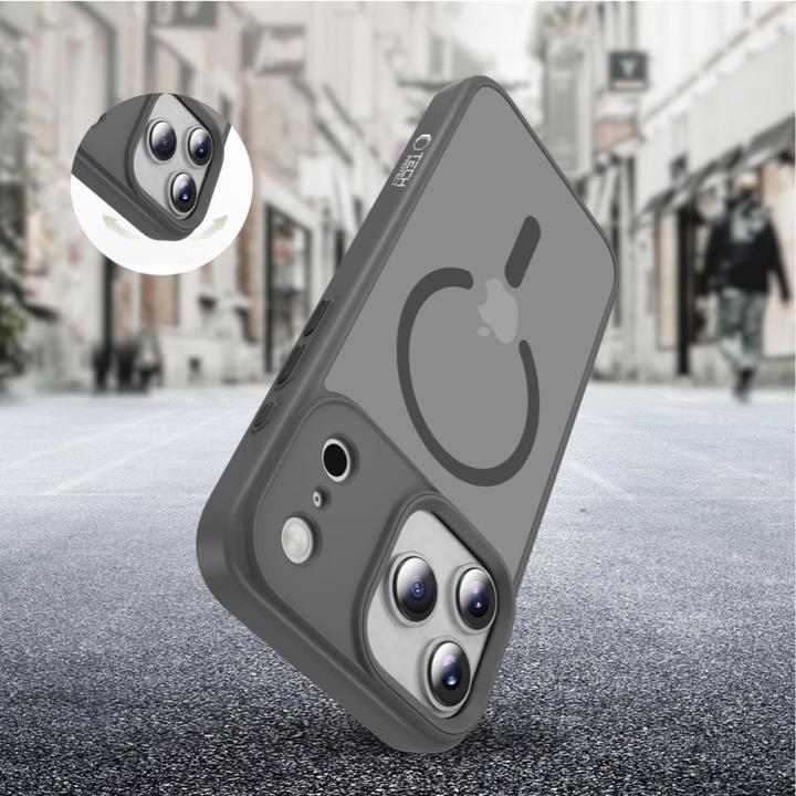 Produktbild Tech-Protect Magmat Magsafe Iphone 17 Pro Matte Kreidegrau (Apple iPhone 17 Pro)