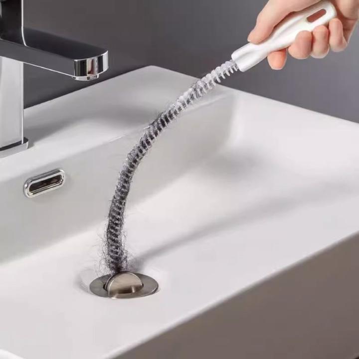 Actual product image Drain cleaning brush Siphon brush Pipe brush Hair trap brush Flexible (1 pcs.)