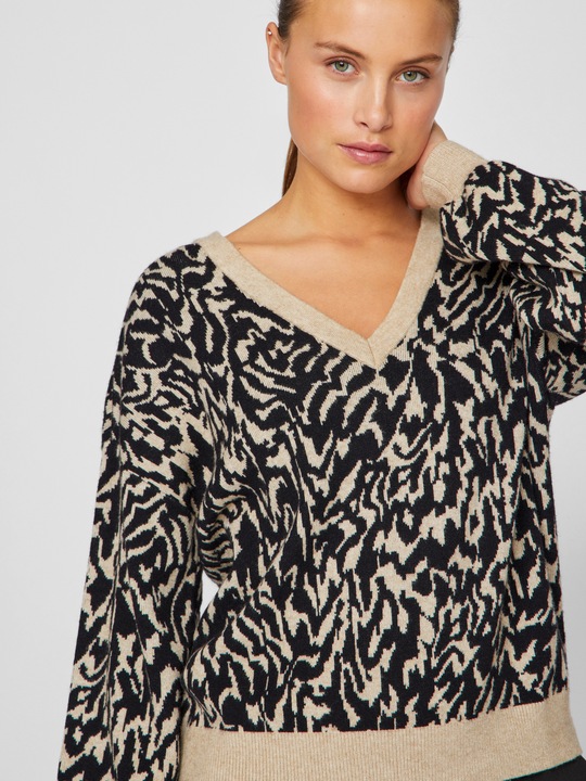 Immagine prodotto Vila Maglia jacquard con scollo a V (S)