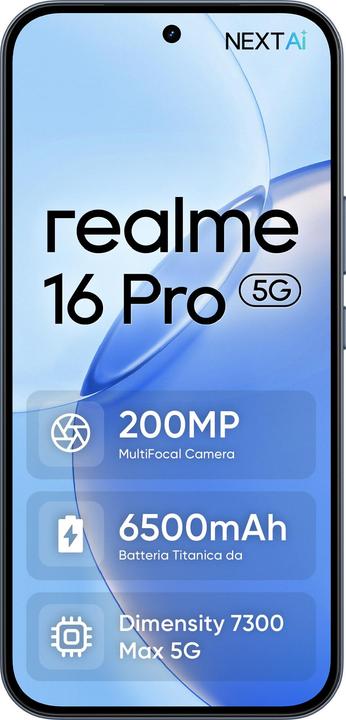 Actual product image realme 16 Pro (512 GB, Pebble Grey, 6.78", Dual SIM, 5G)