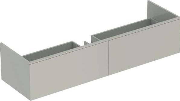 Geberit Xeno 2 vanity unit 500.348., 1595x350x473 mm, 2 drawers, for washbasin on solid surface mate (159.50 x 47.30 x 35 cm)