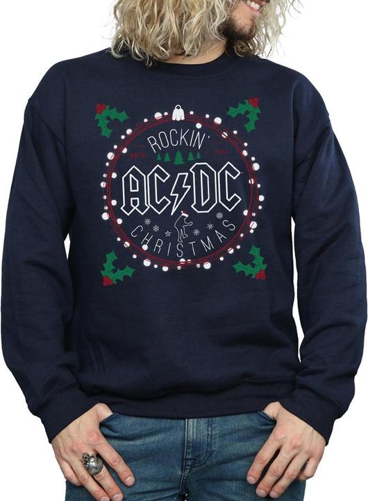 Produktbild AC/DC Weihnachten Kreis Baumwolle Sweatshirt (XL)