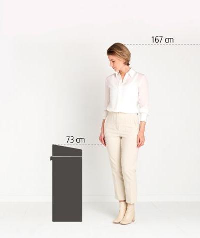 Image du produit Brabantia Poubelle Touch Bin New,recyclable, 23+10 L Platinum (33 l)