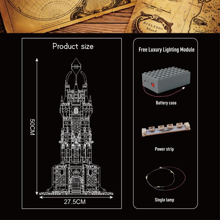 Actual product image Mould King Medieval lighthouse
