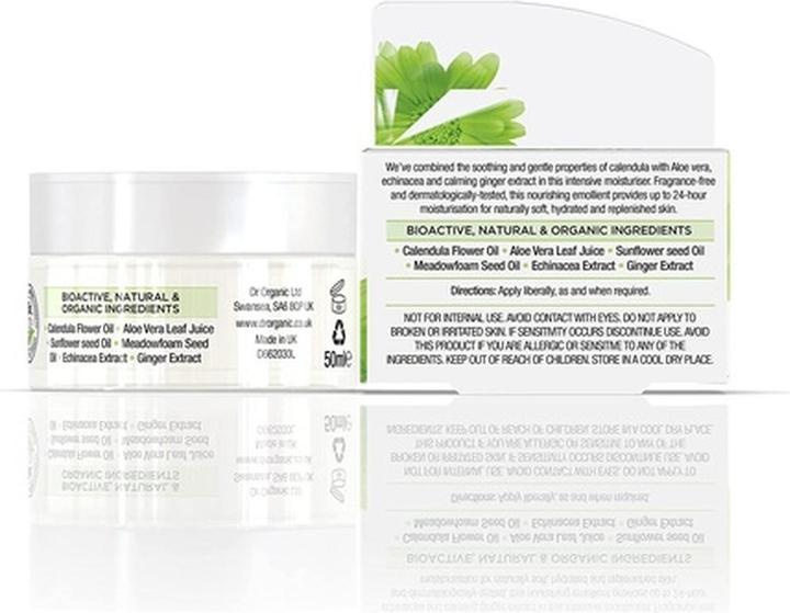 Produktbild Dr. Organic Dr. Organic Calendula Cream Natural Vegan Cruelty Free Paraben and SLS Free 50ml for Sensitive Skin (50 ml, Tagescreme)