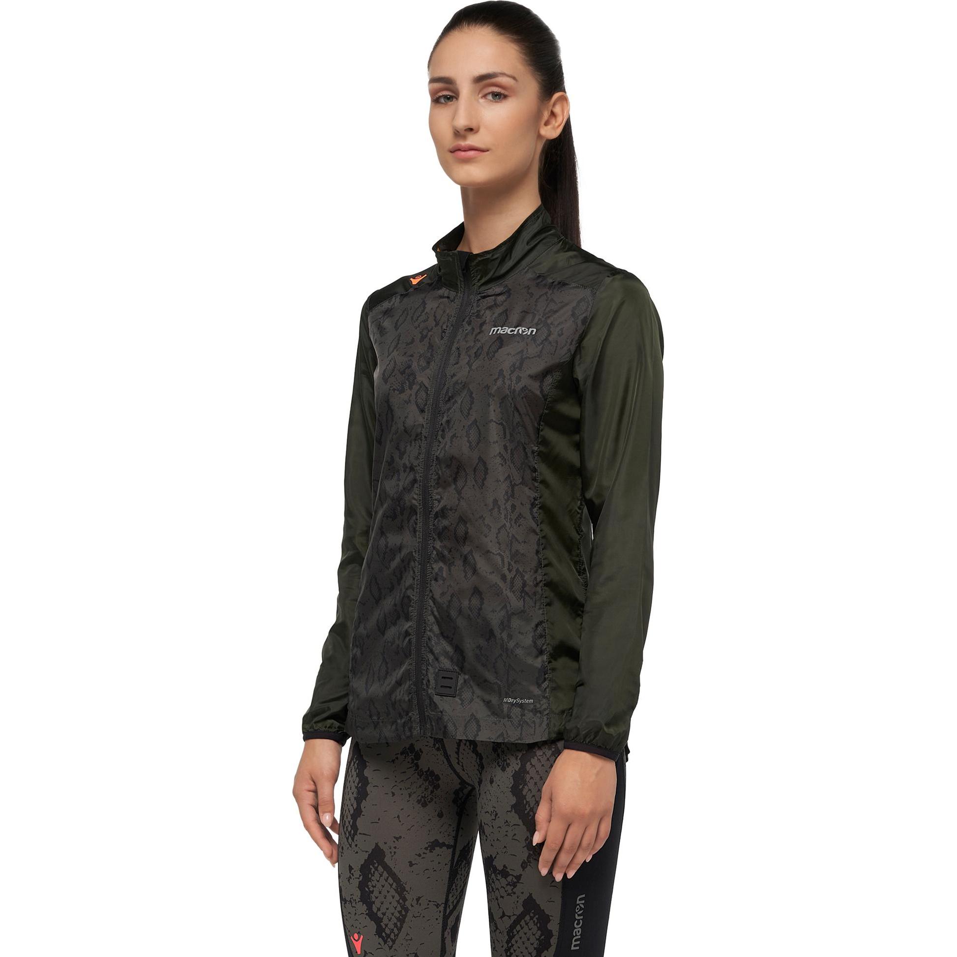 Thumbnail - Macron, Damen, Jacke, windjacke für en running orena (L), Schwarz, L