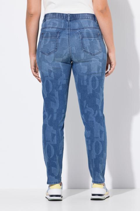 Immagine prodotto Laurasøn Jeans dal taglio aderente con stampa laser e cinque tasche (48)