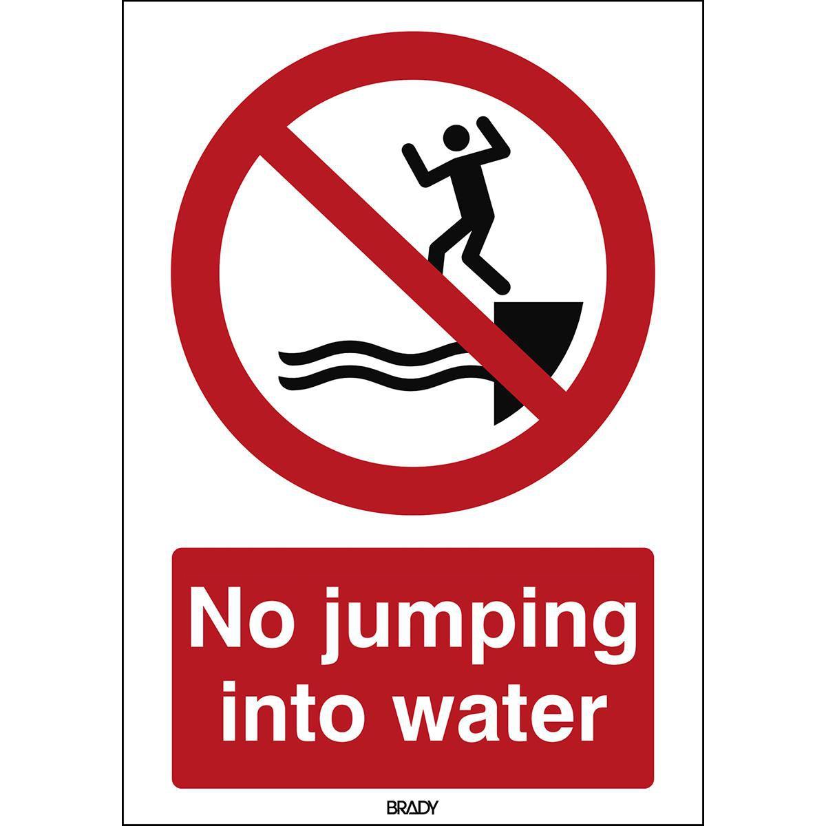 Brady, Sicherheitskennzeichnung, ISO Safety Sign - No jumping