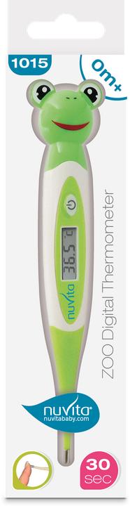 Actual product image Nuvita Digital Thermometer with Flexible Tip - Frog (Armpit, Mouth, Rectal)