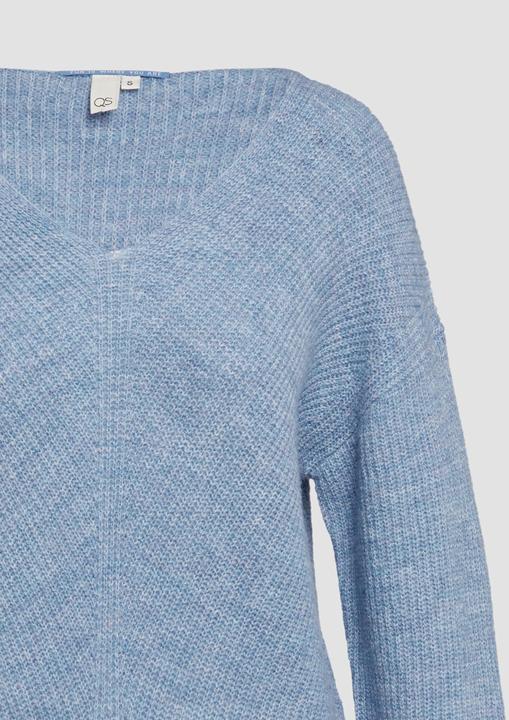 Produktbild S.Oliver Strickpullover Weicher Pullover mit Rippstruktur (M)