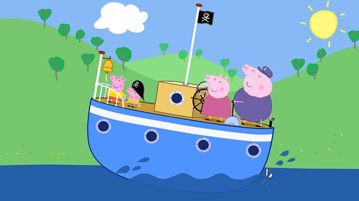 Actual product image Hasbro Grandpa Wutz houseboat