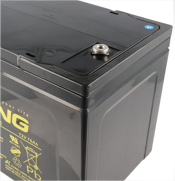 Produktbild Kung Long Akku KPH75-12NE mit M6 Innengewinde (75 Ah, 12 V)