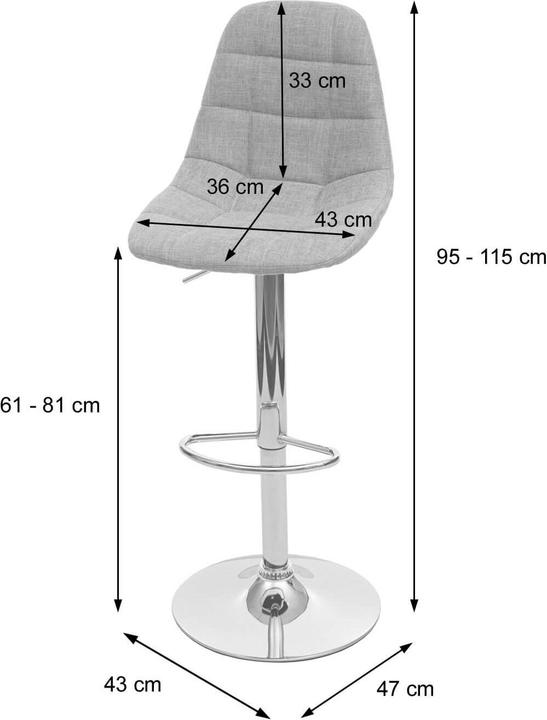 Produktbild JOHN316 2x Barhocker