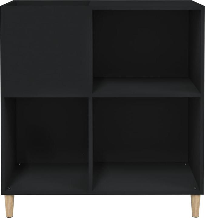 Image du produit vidaXL Plattenschrank Schwarz 84,5x38x89 cm Holzwerkstoff