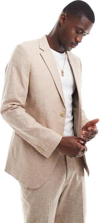 Actual product image Jack & Jones Slim Fit Linen Blazer (46)