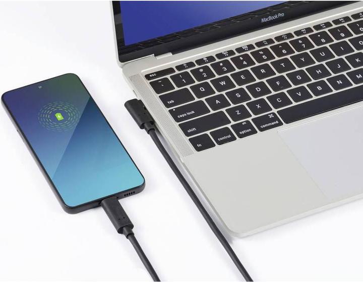 Productafbeelding Renkforce USB-C® Displaykabel USB 3.2 Gen2 (USB 3.1 Gen2) USB-C® Plug 10m Zwart RF-5625884 (10 m, USB 3.2 Gen 2, 60 W)